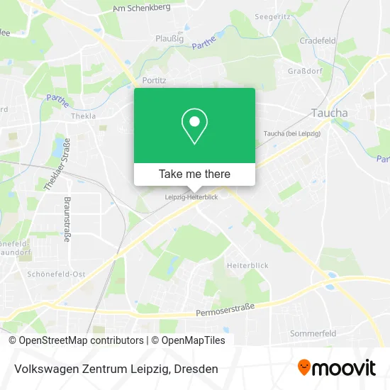 Карта Volkswagen Zentrum Leipzig