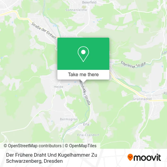 Карта Der Frühere Draht Und Kugelhammer Zu Schwarzenberg