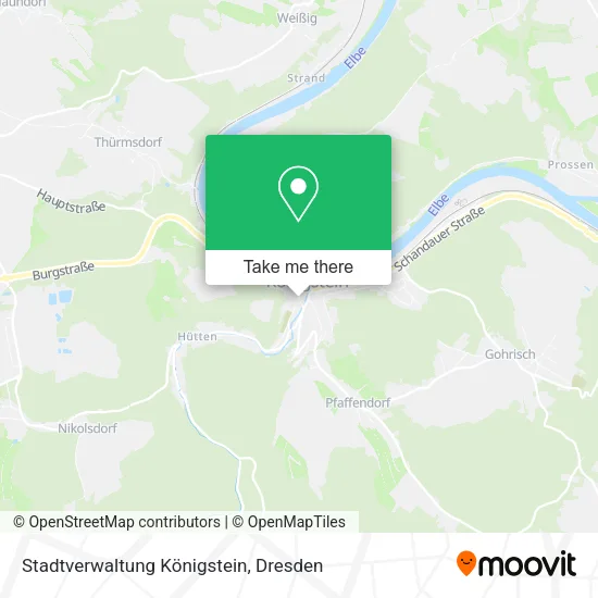Карта Stadtverwaltung Königstein
