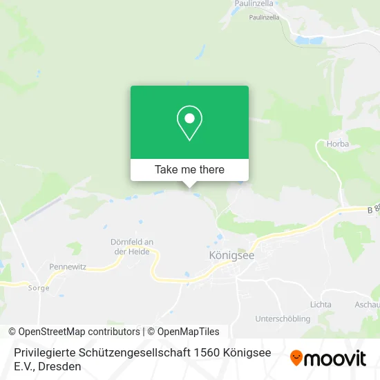 Карта Privilegierte Schützengesellschaft 1560 Königsee E.V.