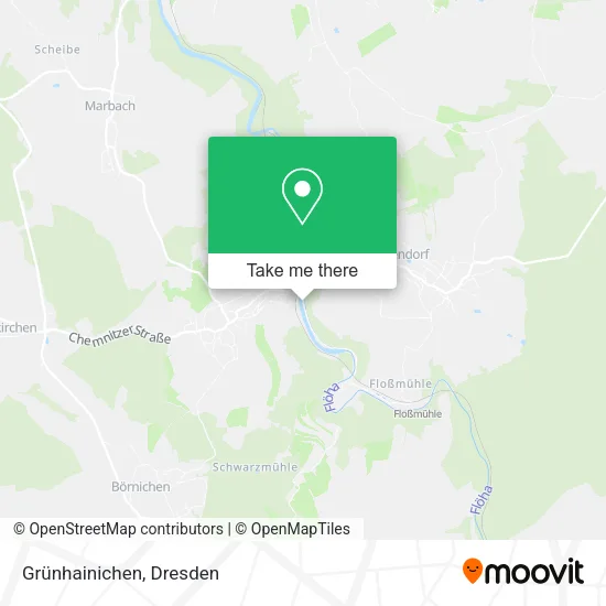 Карта Grünhainichen
