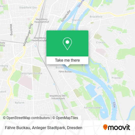 Карта Fähre Buckau, Anleger Stadtpark