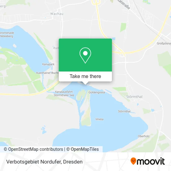 Карта Verbotsgebiet Nordufer