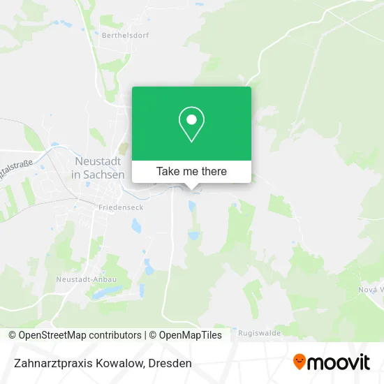 Карта Zahnarztpraxis Kowalow