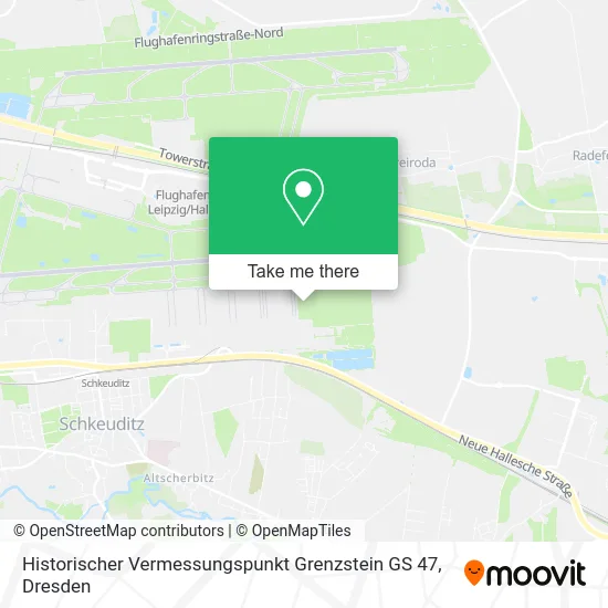 Карта Historischer Vermessungspunkt Grenzstein GS 47