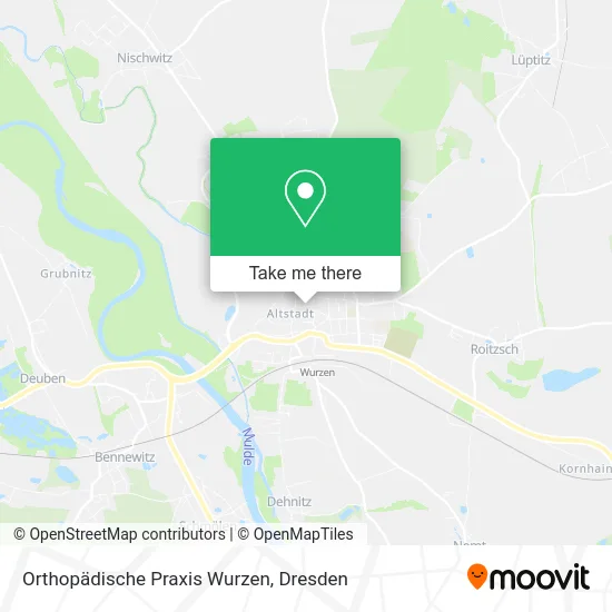 Карта Orthopädische Praxis Wurzen
