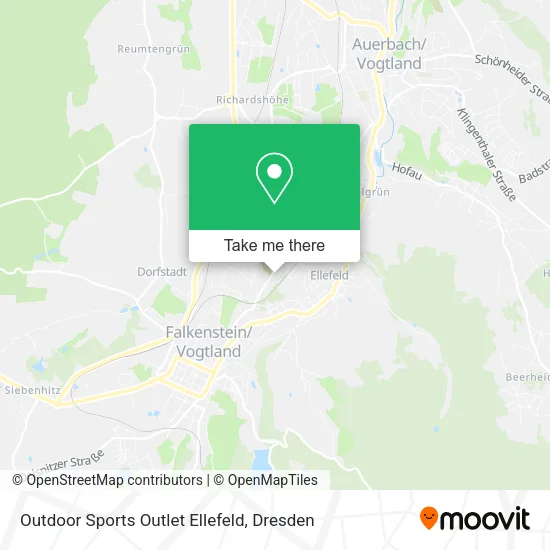 Карта Outdoor Sports Outlet Ellefeld