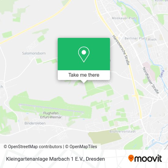 Карта Kleingartenanlage Marbach 1 E.V.