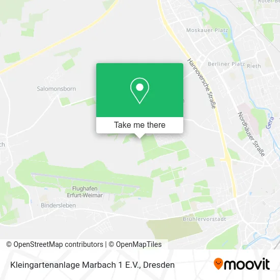 Карта Kleingartenanlage Marbach 1 E.V.