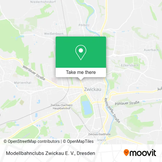Карта Modellbahnclubs Zwickau E. V.