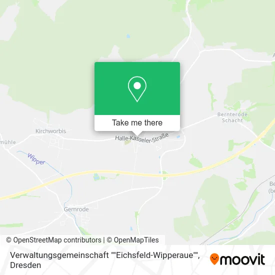 Карта Verwaltungsgemeinschaft ""Eichsfeld-Wipperaue""