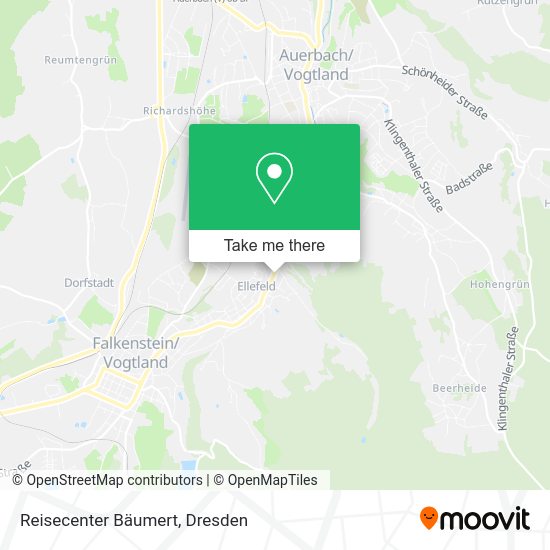 Карта Reisecenter Bäumert
