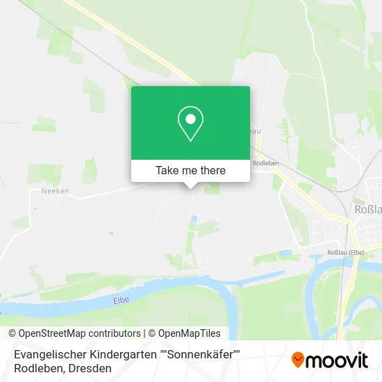 Карта Evangelischer Kindergarten ""Sonnenkäfer"" Rodleben