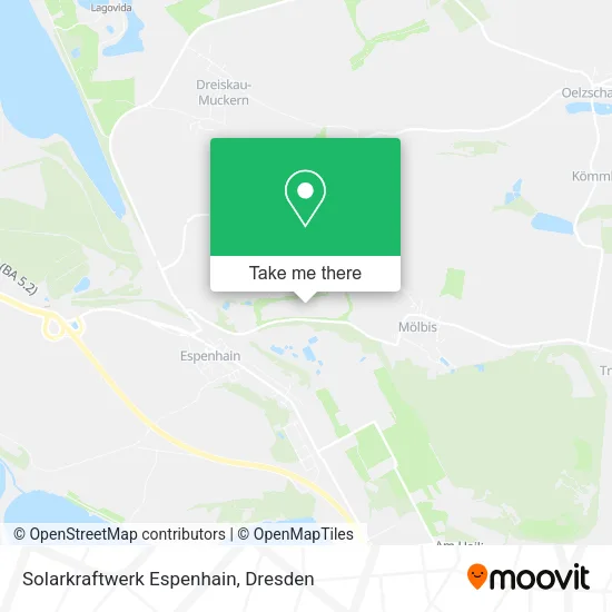 Карта Solarkraftwerk Espenhain