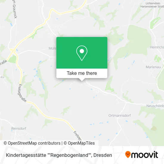 Карта Kindertagesstätte ""Regenbogenland""