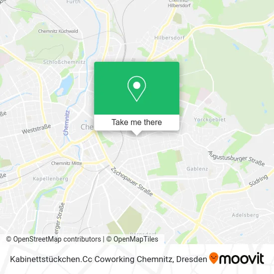 Карта Kabinettstückchen.Cc Coworking Chemnitz