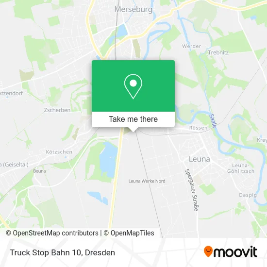 Карта Truck Stop Bahn 10