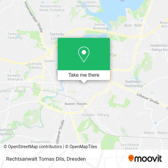 Карта Rechtsanwalt Tomas Dils
