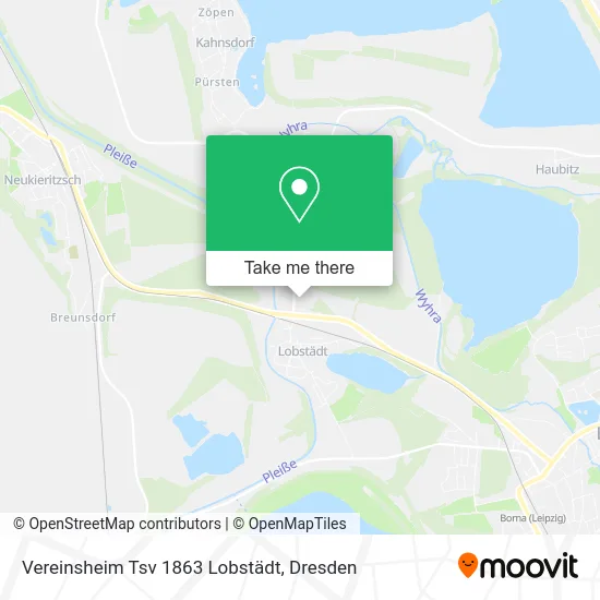 Карта Vereinsheim Tsv 1863 Lobstädt