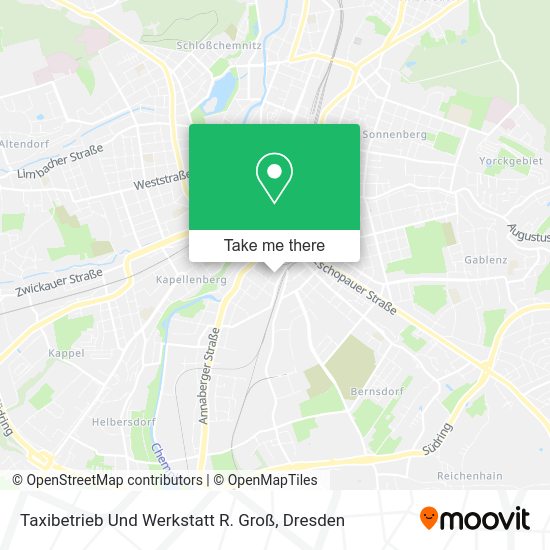 Карта Taxibetrieb Und Werkstatt R. Groß