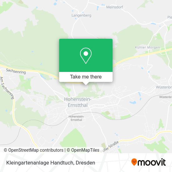 Карта Kleingartenanlage Handtuch