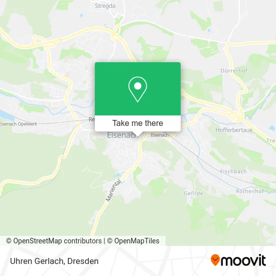 Карта Uhren Gerlach