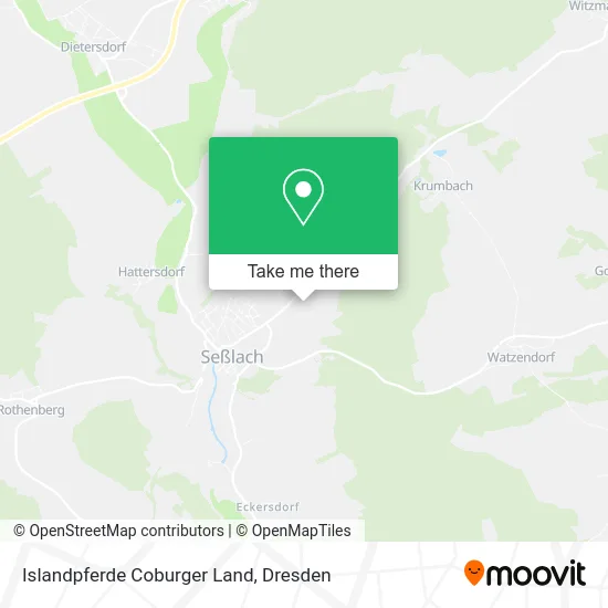 Карта Islandpferde Coburger Land