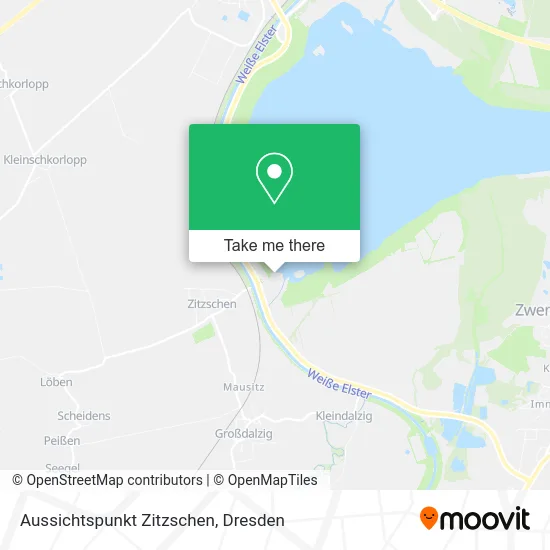 Карта Aussichtspunkt Zitzschen