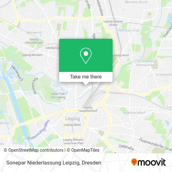 Карта Sonepar Niederlassung Leipzig