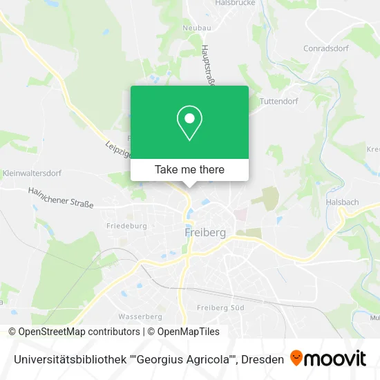 Карта Universitätsbibliothek ""Georgius Agricola""