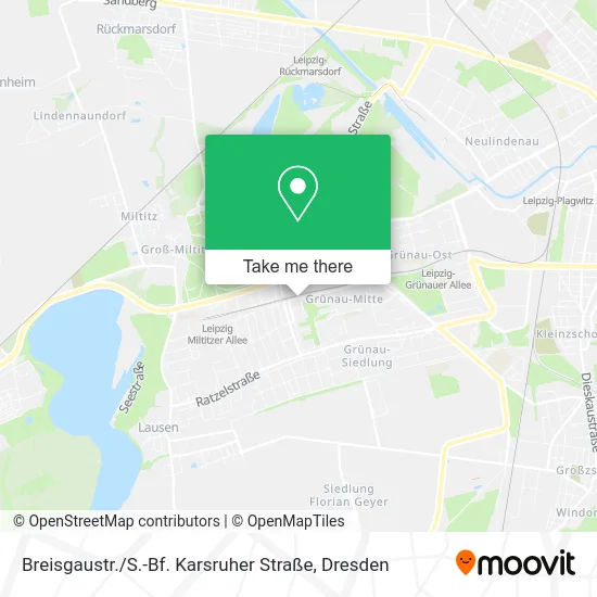 Карта Breisgaustr. / S.-Bf. Karsruher Straße
