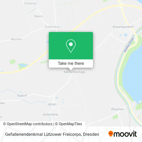 Gefallenendenkmal Lützower Freicorps map