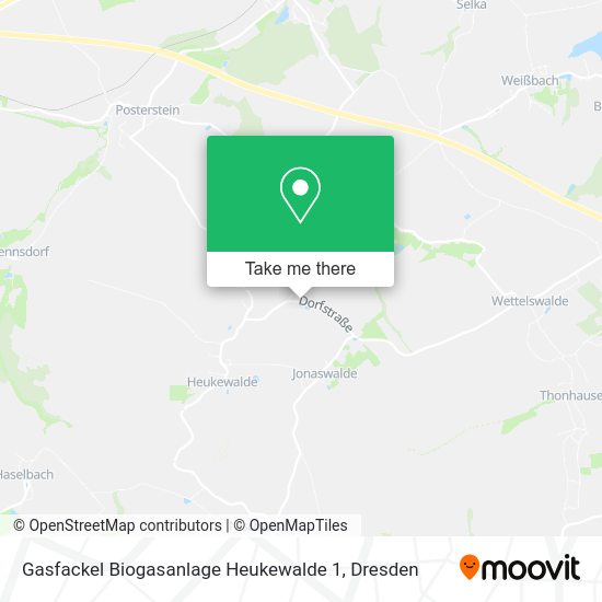 Карта Gasfackel Biogasanlage Heukewalde 1