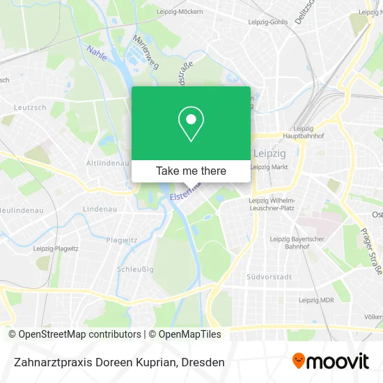 Карта Zahnarztpraxis Doreen Kuprian