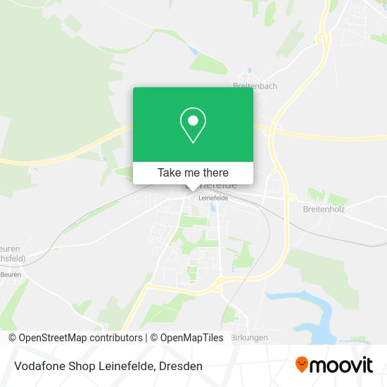 Карта Vodafone Shop Leinefelde