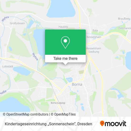 Карта Kindertageseinrichtung „Sonnenschein“