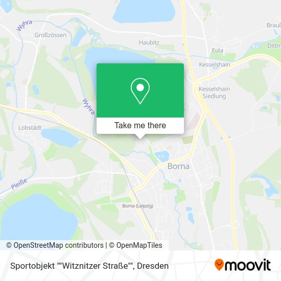 Карта Sportobjekt ""Witznitzer Straße""