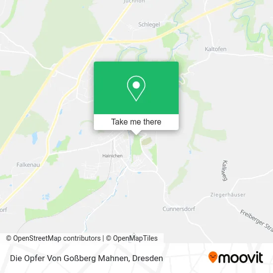 Карта Die Opfer Von Goßberg Mahnen