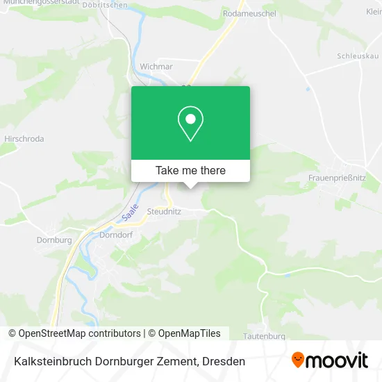 Карта Kalksteinbruch Dornburger Zement