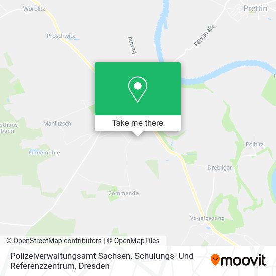 Карта Polizeiverwaltungsamt Sachsen, Schulungs- Und Referenzzentrum