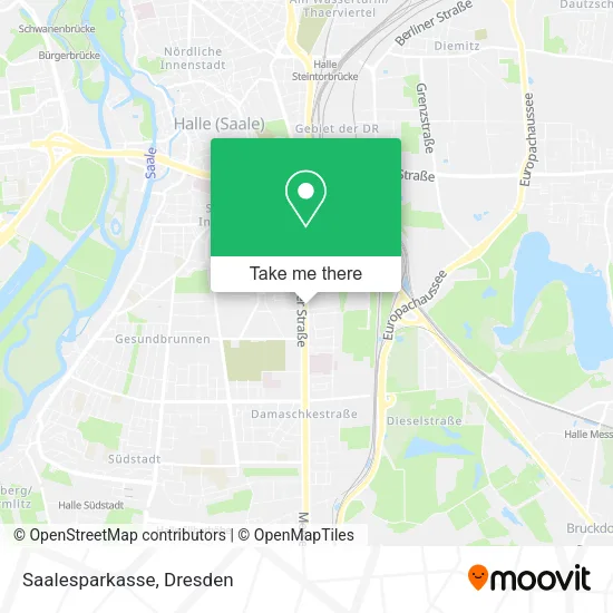 Карта Saalesparkasse