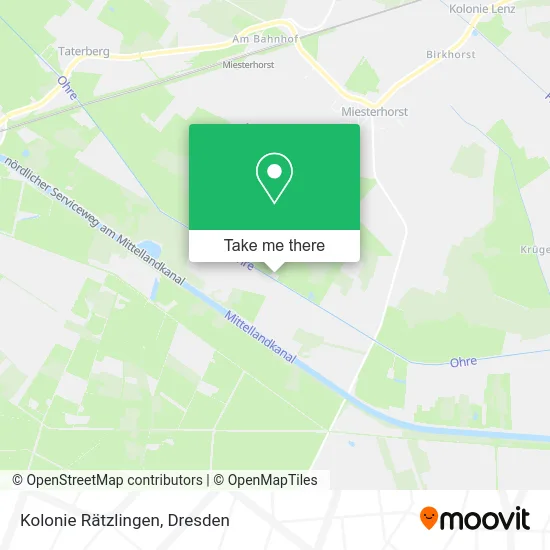 Карта Kolonie Rätzlingen