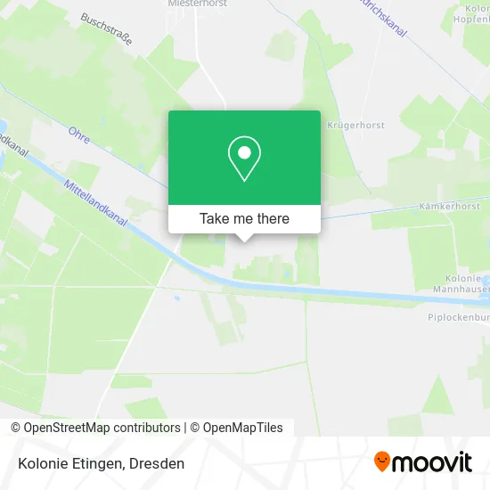 Карта Kolonie Etingen