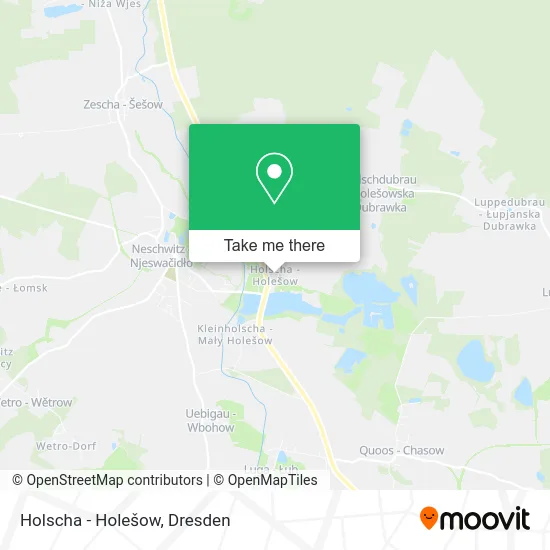 Карта Holscha - Holešow
