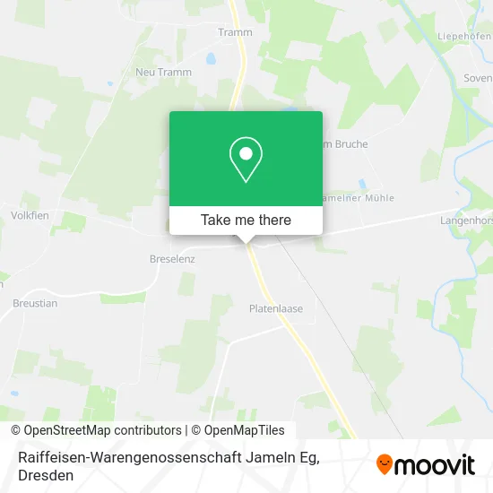 Карта Raiffeisen-Warengenossenschaft Jameln Eg