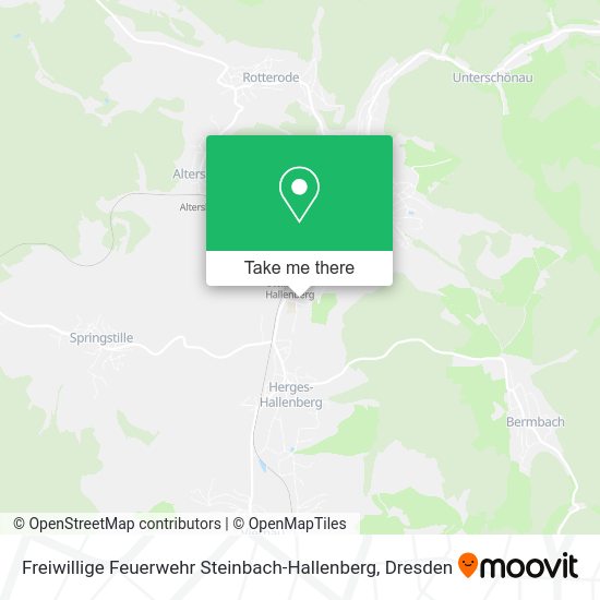 Карта Freiwillige Feuerwehr Steinbach-Hallenberg