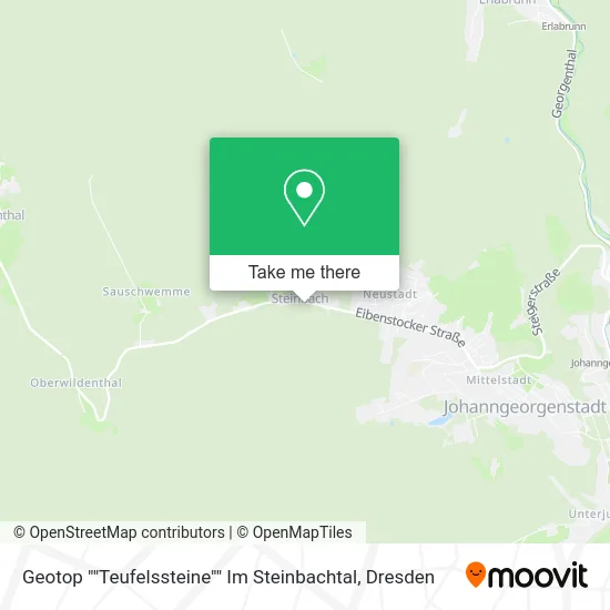 Карта Geotop ""Teufelssteine"" Im Steinbachtal