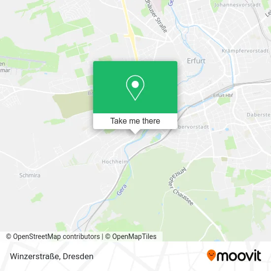 Карта Winzerstraße