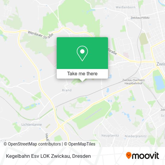 Карта Kegelbahn Esv LOK Zwickau
