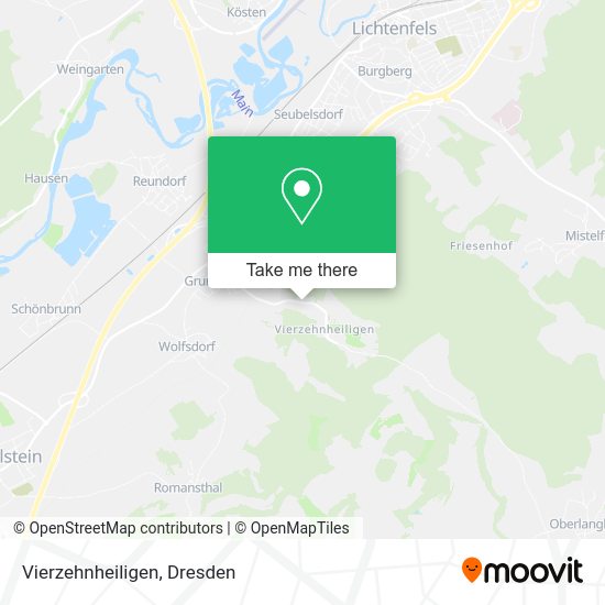 Карта Vierzehnheiligen